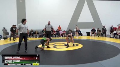 100 lbs Round 4 (6 Team) - Gabriel Higgins, Team Nazar Training Center vs Xander Webber, Beast Mode