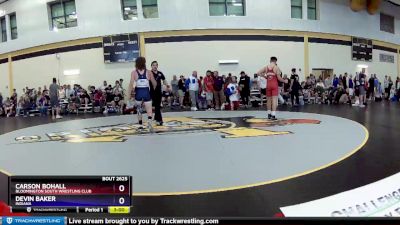 145 lbs Cons. Round 2 - Carson Bohall, Bloomington South Wrestling Club vs Devin Baker, Indiana
