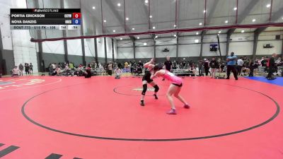 Cons. Semis - Nova Danzig, Oregon vs Portia Erickson, Clark County Youth Wrestling