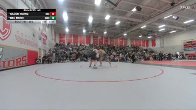 285 lbs Semifinal - Caden Young, Uintah vs Ben Reish, Canon City