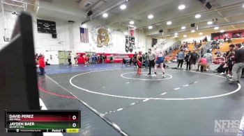 220 lbs Quarterfinal - David Perez, Rio Mesa vs Jayden Baer, Quartz Hill