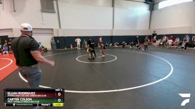 60 lbs 1st Place Match - Elijah Rodriguez, Fitness Fight Factory Wrestling Club vs Carter Colson, West Amarillo Wrestling Club