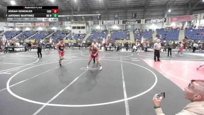 138 lbs Semifinal - Josiah Gonzales, Fort Lupton Bluedevils vs Antonio Martinez, MO West