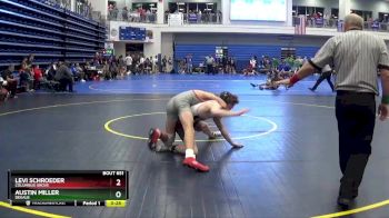 132 lbs Cons. Round 5 - Austin Miller, Dekalb vs Levi Schroeder, COLUMBUS GROVE