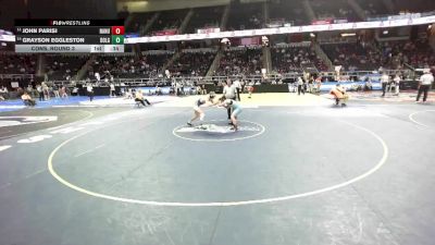 II-138 lbs Cons. Round 3 - John Parisi, Nanuet vs Grayson Eggleston, Dolgeville