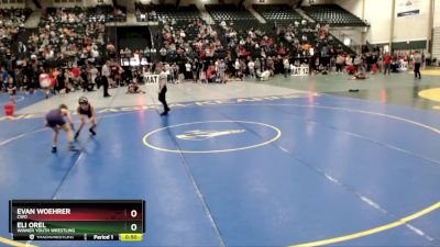 85 lbs Cons. Round 2 - Eli Orel, Winner Youth Wrestling vs Evan Woehrer, CWO