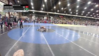 45 lbs 1st Place Match - Lincoln Idso, Dickinson Wrestling Club vs Tynslee Jones, Cowley Cowboys