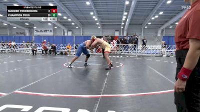 285 lbs Final - Madden Fredenburg, FL vs Champion Dyes, CO