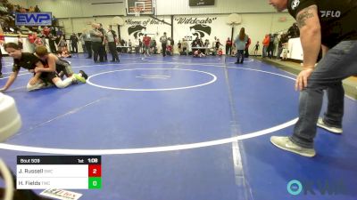 110 lbs Rr Rnd 1 - Jaxson Russell, Salina Wrestling Club vs Hannah Fields, Tahlequah Wrestling Club