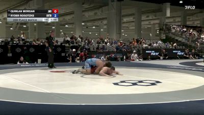 97 kg 3rd Place Match - Quinlan Morgan, Jackrabbit Wrestling Club vs Ryder Rogotzke, Ohio RTC/ Titan Mercury Wrestling Club