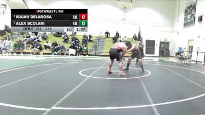 285 lbs Semifinal - Alex Scolari, Palomar vs Isaiah Delarosa, Palomar