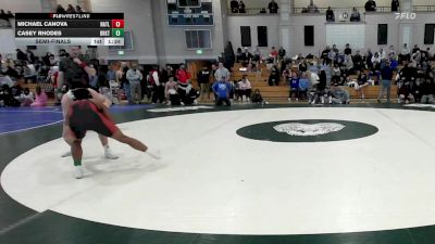 126 lbs Semifinal - Michael Canova, North Attleborough vs Casey Rhodes, Brockton