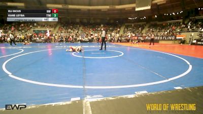 49 lbs Consi Of 16 #2 - Eli Dicus, RAW Wrestling Club vs Kane Leyba, Team Tulsa Wrestling Club