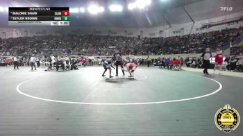 G6A-140 lbs Quarterfinal - Taylor Brown, EDMOND NORTH-Girls vs Malorie Shaw, Claremore-Girls