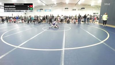 75 lbs Quarterfinal - Chase Boyer, PA vs Nico Distasio, IL