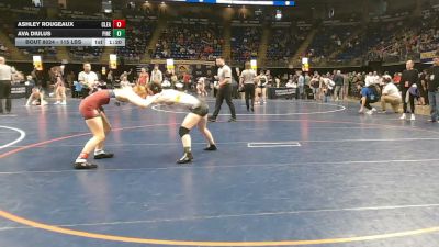 115 lbs Consy 4 - Ashley Rougeaux, Clearfield vs Ava Diulus, Pine Richland