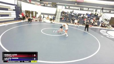 110 lbs Round 2 (4 Team) - Marley Lucio, Valiant Prep vs Lacatia Mason, Oregon