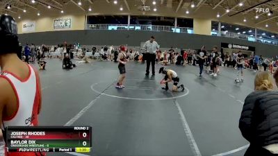 68 lbs Round 3 - Joseph Rhodes, Cali Red vs Baylor Dix, Crossroads Wrestling