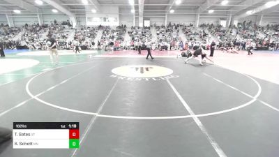 182 lbs Quarterfinal - Trevyn Gates, UT vs Kail Schott, MN