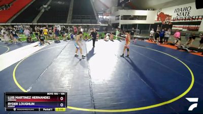 106 lbs Champ. Round 1 - Luis Martinez Hernandez, Oregon vs Ryder Loughlin, Hawaii