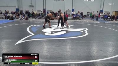 285 lbs Cons. Round 3 - Deondre Johnson, Ferrum vs Max Shnipes, Scranton