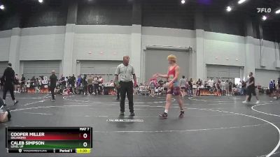 145 lbs Semifinal - Caleb Simpson, Level Up vs Cooper Miller, Oklahoma