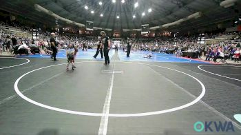 37 lbs Round Of 16 - Kimber Russell, Salina Wrestling Club vs Barrett Smith, Tulsa Blue T Panthers
