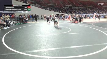 6A Boys 285 lbs Quarterfinal - Isandre De La Torre, South Medford Boys vs Jared Scott, Sandy Boys