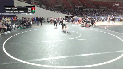 6A Boys 285 lbs Quarterfinal - Isandre De La Torre, South Medford Boys vs Jared Scott, Sandy Boys