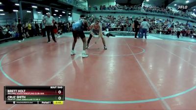 130 lbs Cons. Round 3 - Cruz Smith, Team St Louis Wrestling Club-A vs Brett Holt, Willard Youth Wrestling Club-AAA