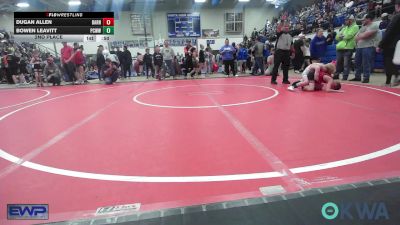 61 lbs 2nd Place - Dugan Allen, Barnsdall Youth Wrestling vs Bowen Leavitt, Ponca City Wildcat Wrestling