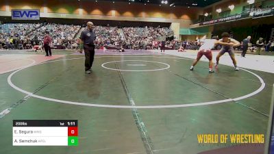 200 lbs Quarterfinal - Enrique Segura, Wright Wrestling Academy vs Anthony Semchuk, Apollo Mat Club