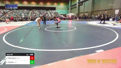 108 lbs Quarterfinal - Javier Mendoza, Salem Elite Mat Club vs Elijah Butler, California Grapplers