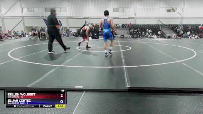 138 lbs Placement Matches (16 Team) - Kellen Wolbert, Wisconsin vs Elijah Cortez, California Blue