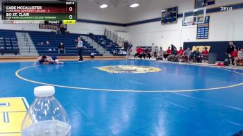 133 lbs Round 3 (6 Team) - Bo St. Clair, Northern Oklahoma College-Tonkawa vs Cade McCallister, Clackamas Community College