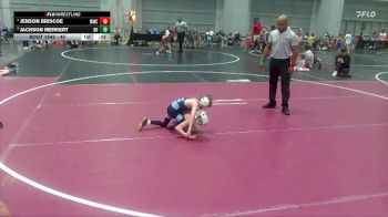 45 lbs Semifinal - Jenson Briscoe, Morris Wrestling Club vs Jackson Merkert, Mat Assassins