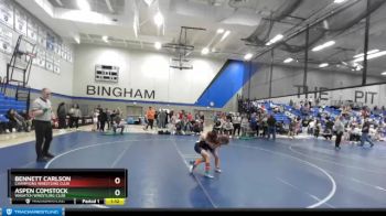 72 lbs Semifinal - Aspen Comstock, Wasatch Wrestling Club vs Bennett Carlson, Champions Wrestling Club