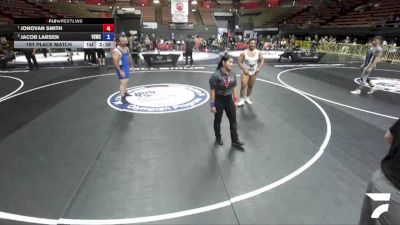 125 kg 1st Place Match - Jonovan Smith vs Jacob Larsen, Valley Silverbacks Wrestling Club