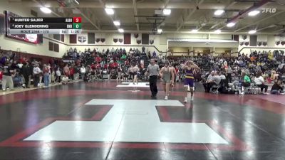 175 lbs 11th Place Match - Joey Glendening, Burlington Notre Dame vs Hunter Sauer, Alburnett