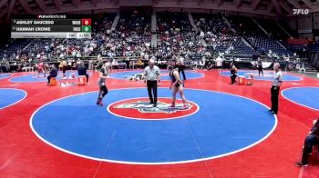 170 lbs 3rd Place Match - Ashley Saucedo, Woodstock vs Hannah Crowe, Franklin County