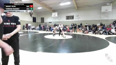 112 lbs Cons. Round 3 - Brady Silva, Sutter Middle School vs Hudson Snavely, Clark