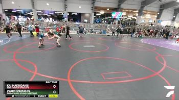 106 lbs Semifinal - Zyair Gonzales, Caprock High School Wrestling vs Kai Makridakis, Best Trained Wrestling