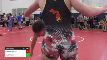 160-S lbs Consolation - Garrett Marentette, MI vs Kai Johnson, WV