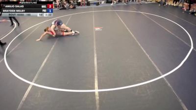 165 lbs Champ. Round 2 - Amilio Salas, MN Elite vs Brayden Melby, Pierz Wrestling Club