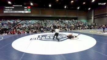 110 lbs 1st Place Match - Hazel Hy, Cosumnes Oaks vs River Klein, Douglas