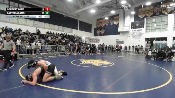 157 lbs Cons. Round 2 - Norbert Lofe, La Mirada vs Carter Adams, South Torrance