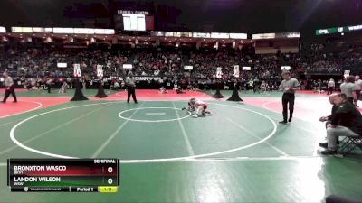 85 lbs Semifinal - Bronxton Wasco, BKV1 vs Landon Wilson, WSW1