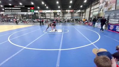 130 lbs Round 2 - Rosalie Stevenson, Sidney Wrestling Club vs Wyllow Gendreau, Coyote Wrestling Club