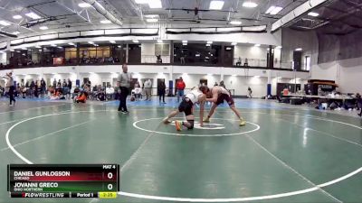 165 lbs Quarterfinal - Daniel Gunlogson, Chicago vs Jovanni Greco, Ohio Northern
