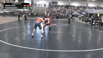 A 165 lbs Champ. Round 1 - Fletcher Mapes, White House Heritage High School vs Wesley Levan, Whitwell High School